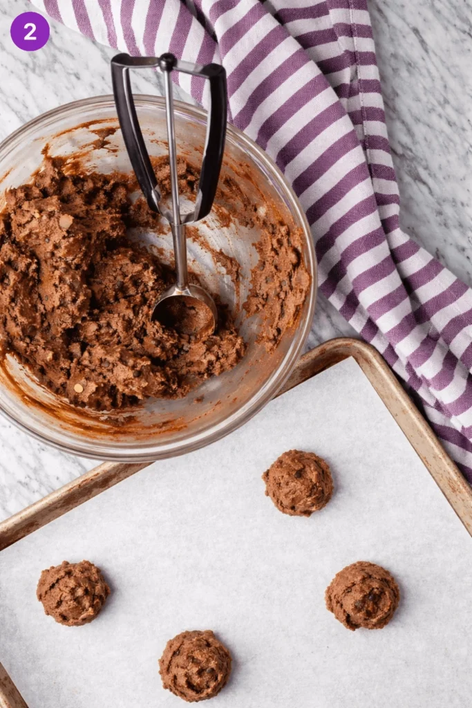Easy Brownie Mix Cookies-steps1