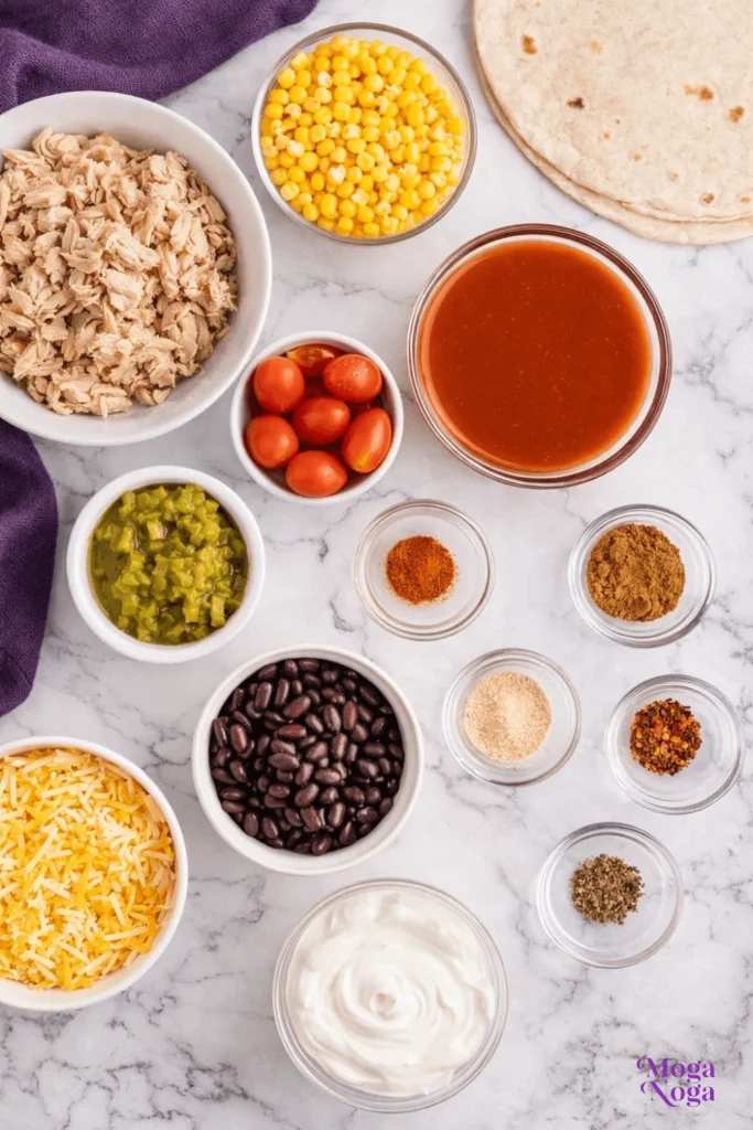 Easy Enchilada Casserole-ingredients