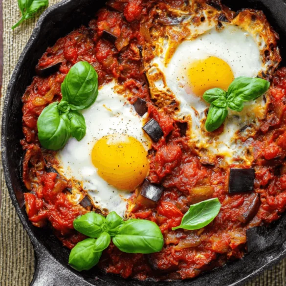 Eggplant shakshuka