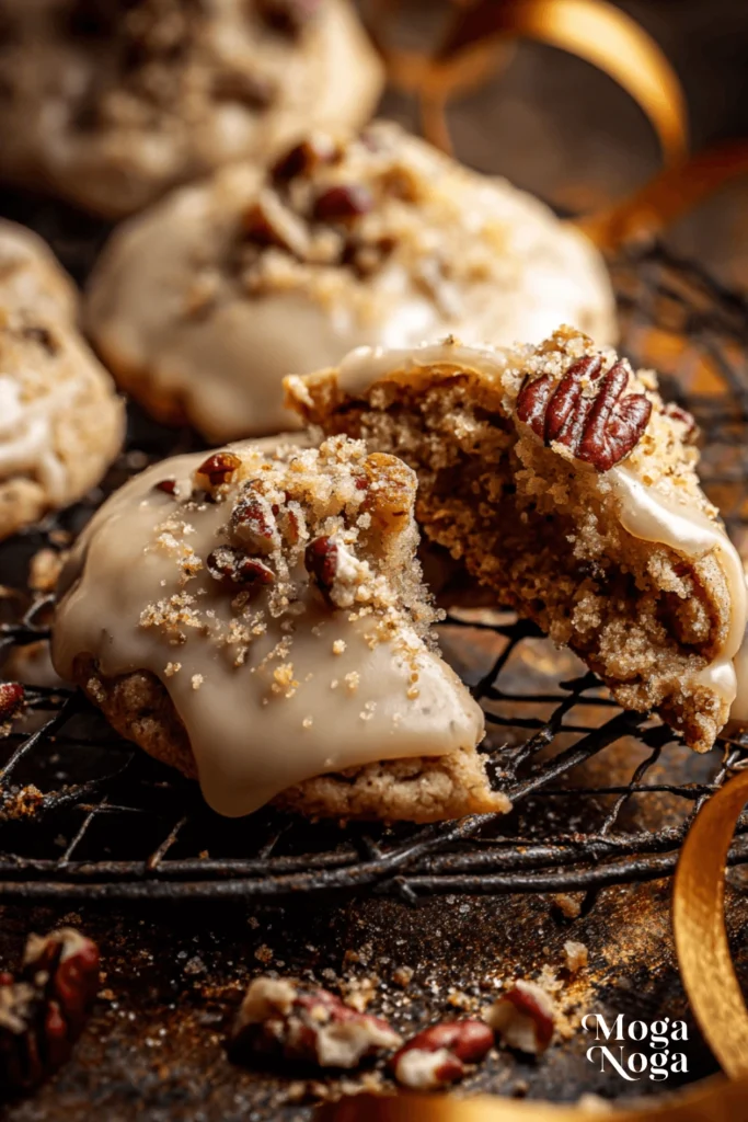 Frosted butter pecan cookies-1