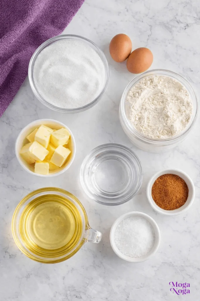 Homemade Churros-ingredients