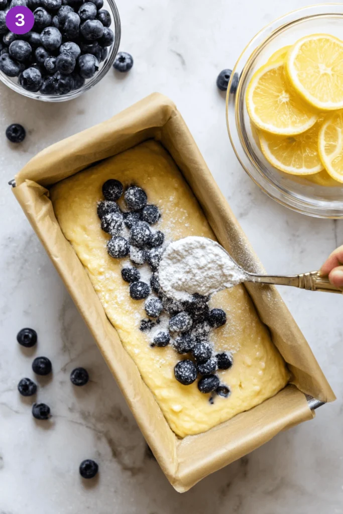 Lemon blueberry loaf cake-steps2