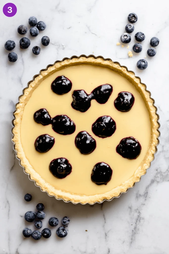 Lemon blueberry tart-steps2