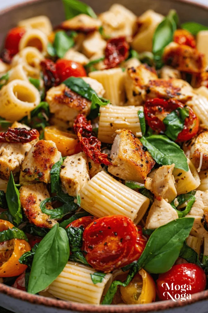 Mediterranean Chicken Pasta Salad-1