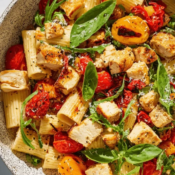 Mediterranean Chicken Pasta Salad