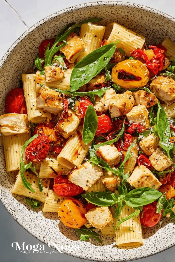 Mediterranean Chicken Pasta Salad