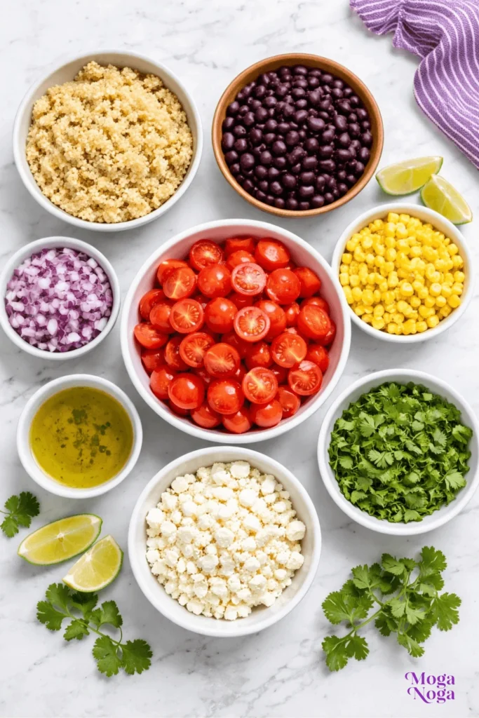 Mexican Quinoa Salad-ingredients