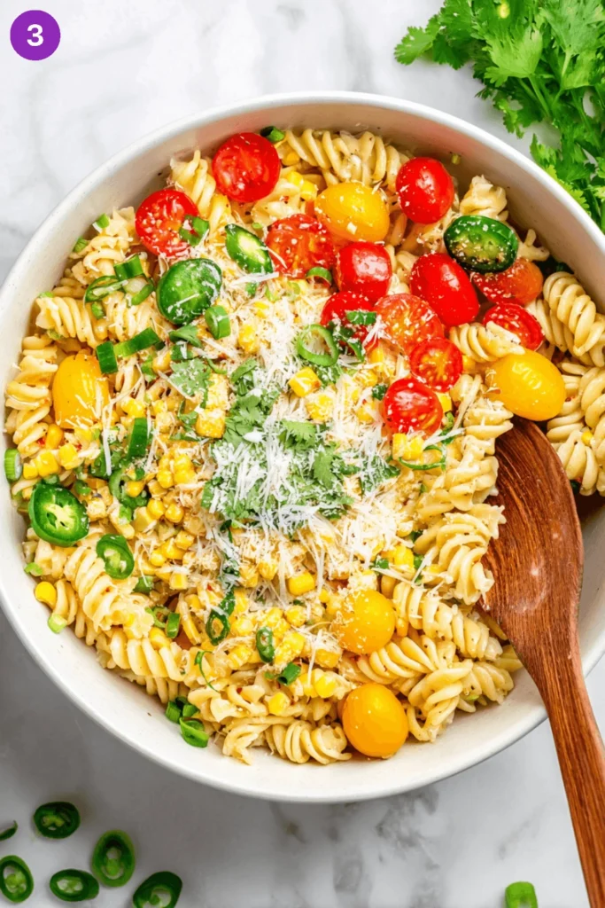 Mexican Street Corn Pasta Salad-steps2