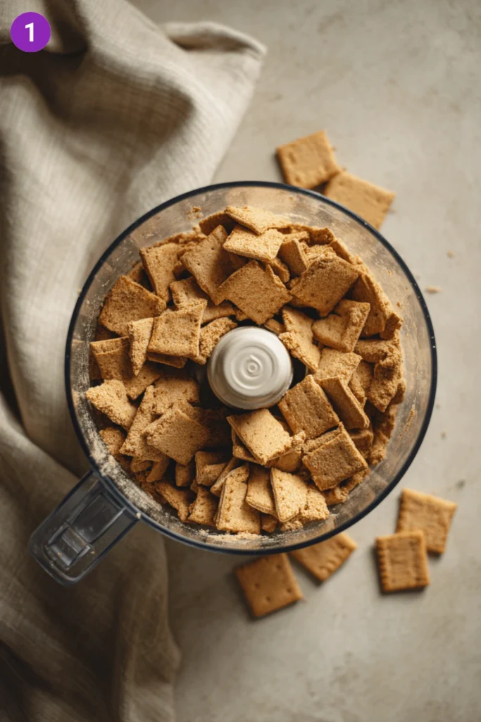 No-bake lemon blueberry cheesecake-steps