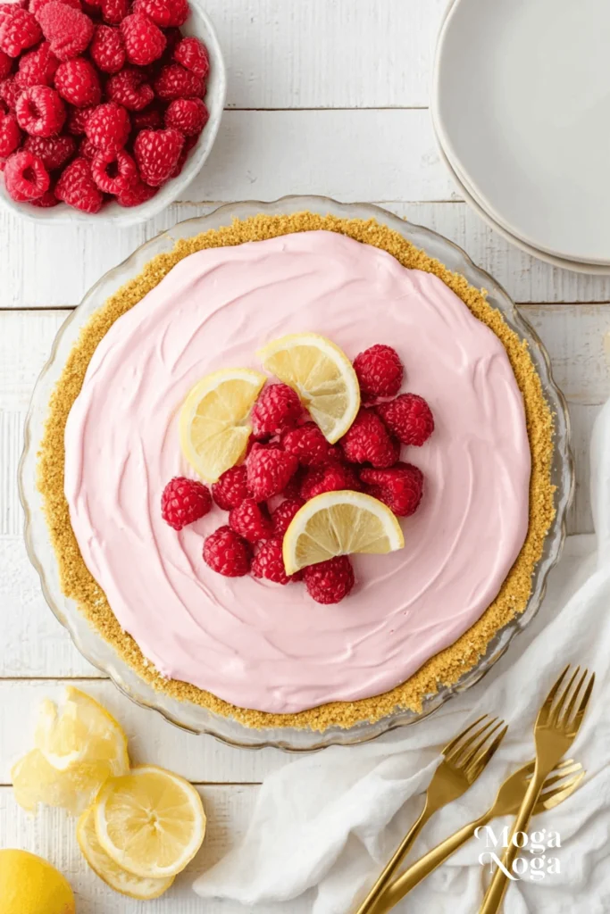 Raspberry Lemonade Pie-1