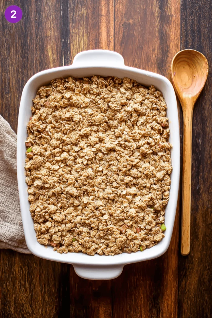 Rhubarb Crisp-steps1