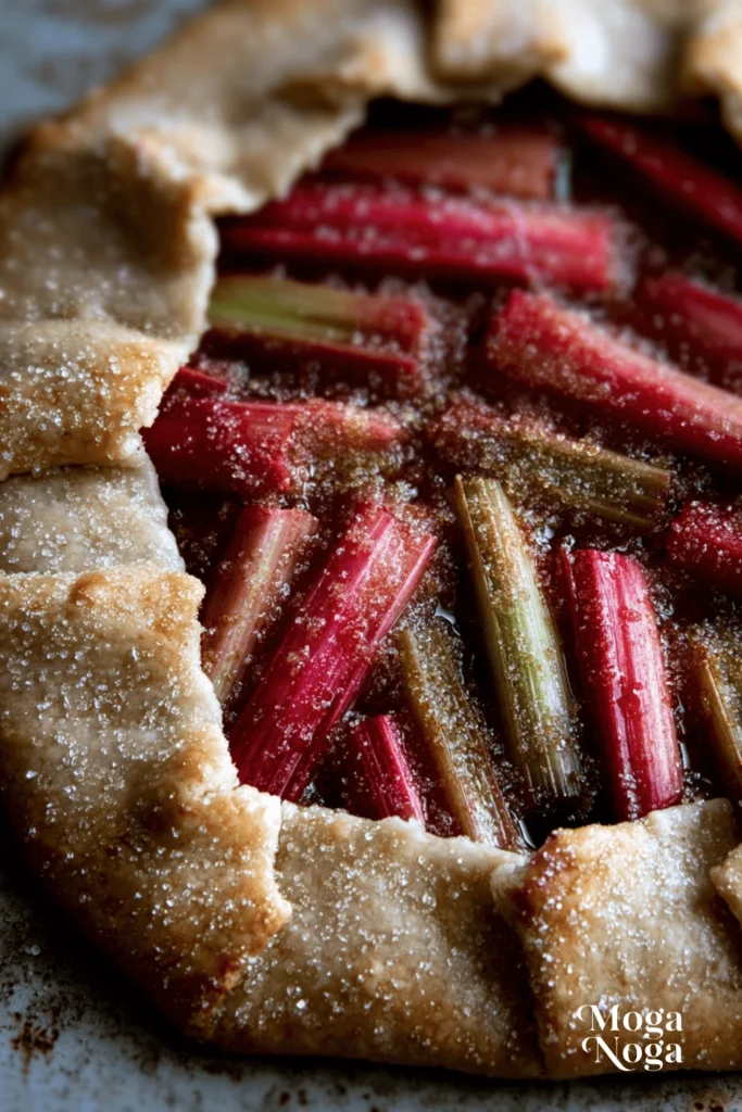 Rhubarb Galette with Frangipane-1