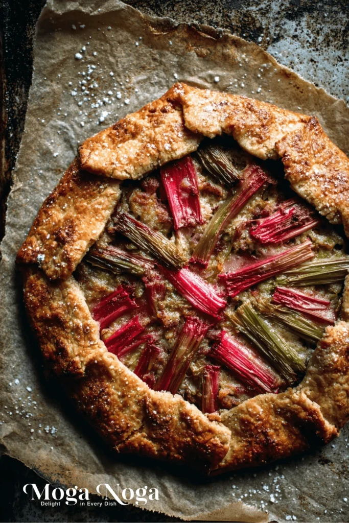 Rhubarb Galette with Frangipane