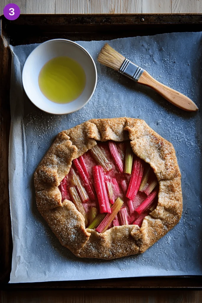 Rhubarb Galette with Frangipane-steps2