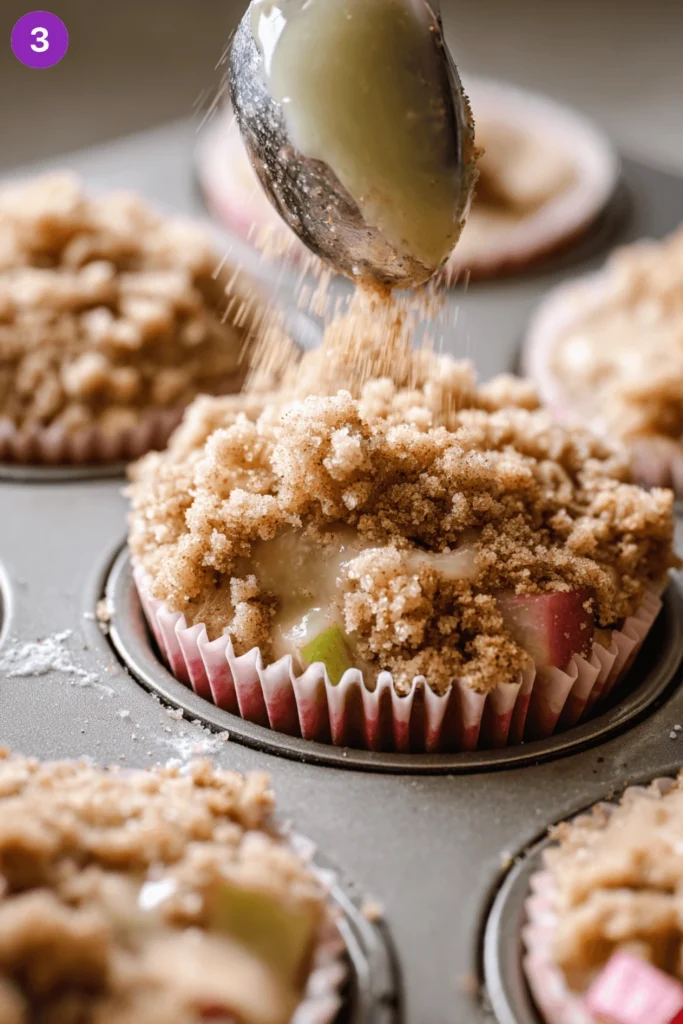 Rhubarb Muffins-steps2