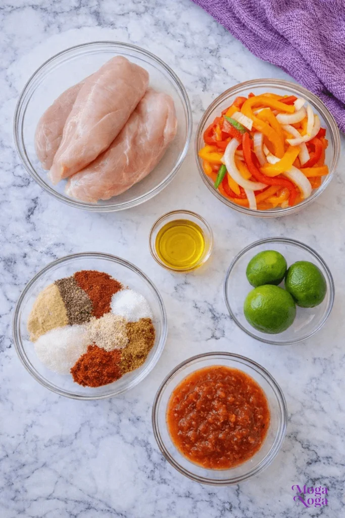 Sheet Pan Chicken Fajitas-ingredients
