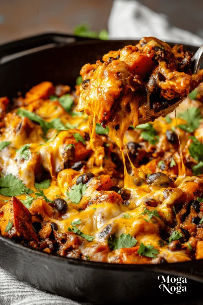 Butternut Squash and Black Bean Enchilada Skillet-01