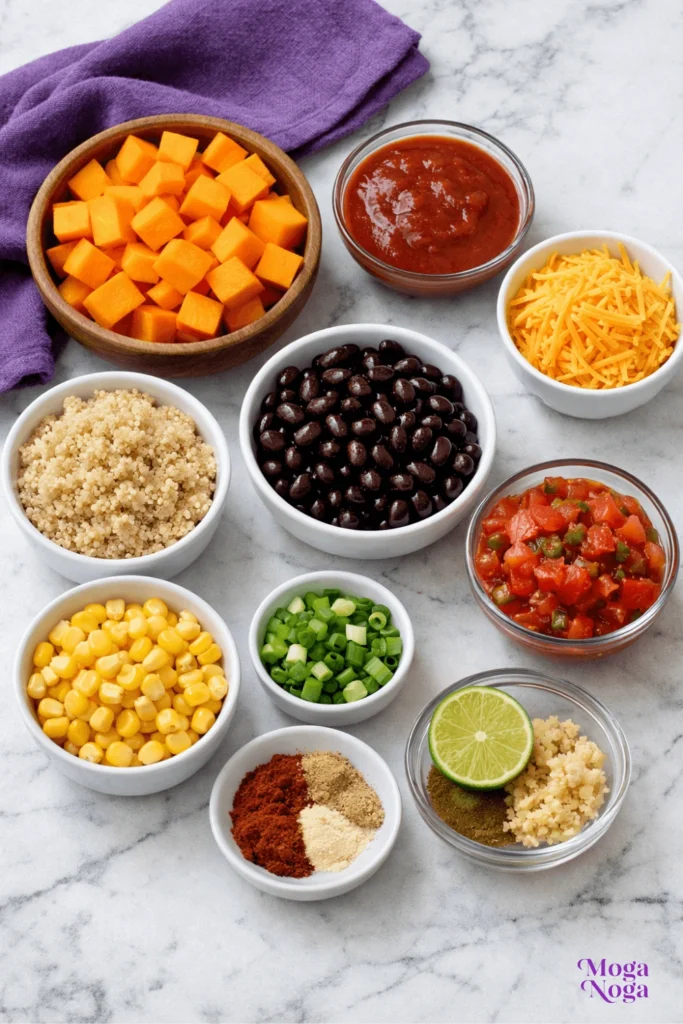 Butternut Squash and Black Bean Enchilada Skillet-Ingredients