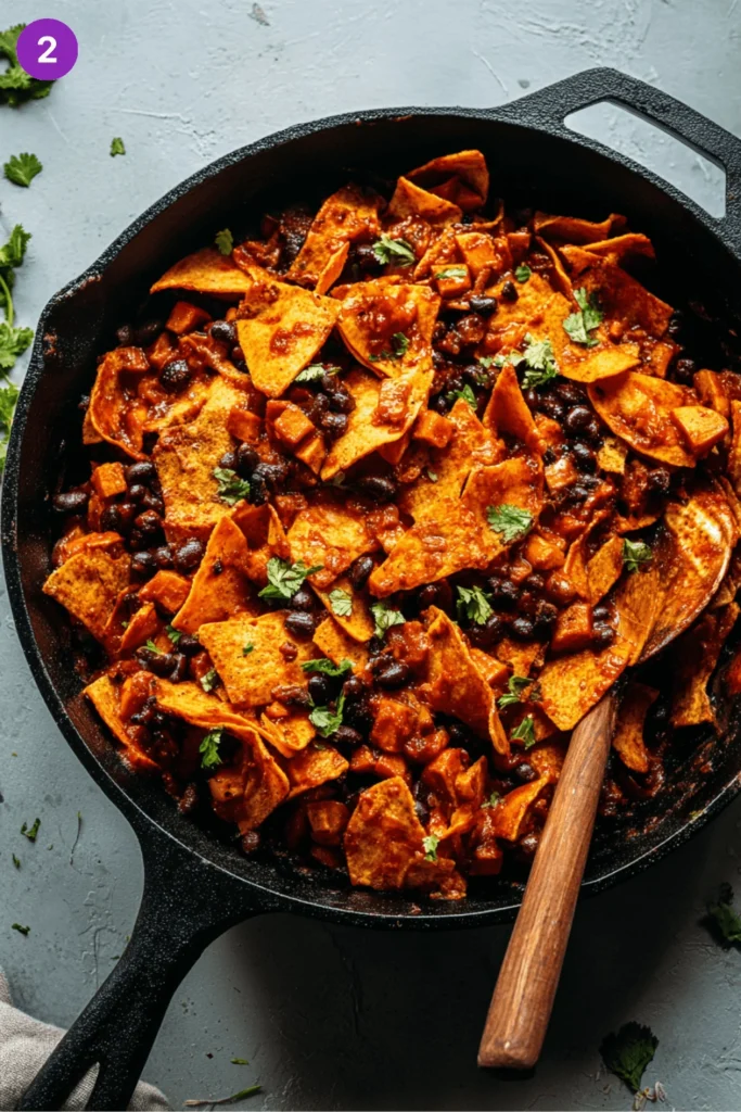 Butternut Squash and Black Bean Enchilada Skillet-Steps01