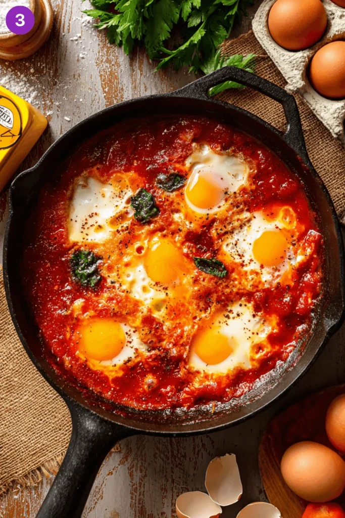 Dippy Tomato Egg Skillet-Steps3
