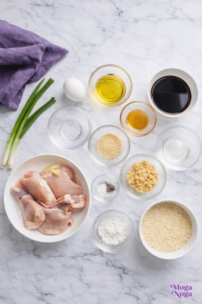 Easy Sesame Chicken-Ingredients