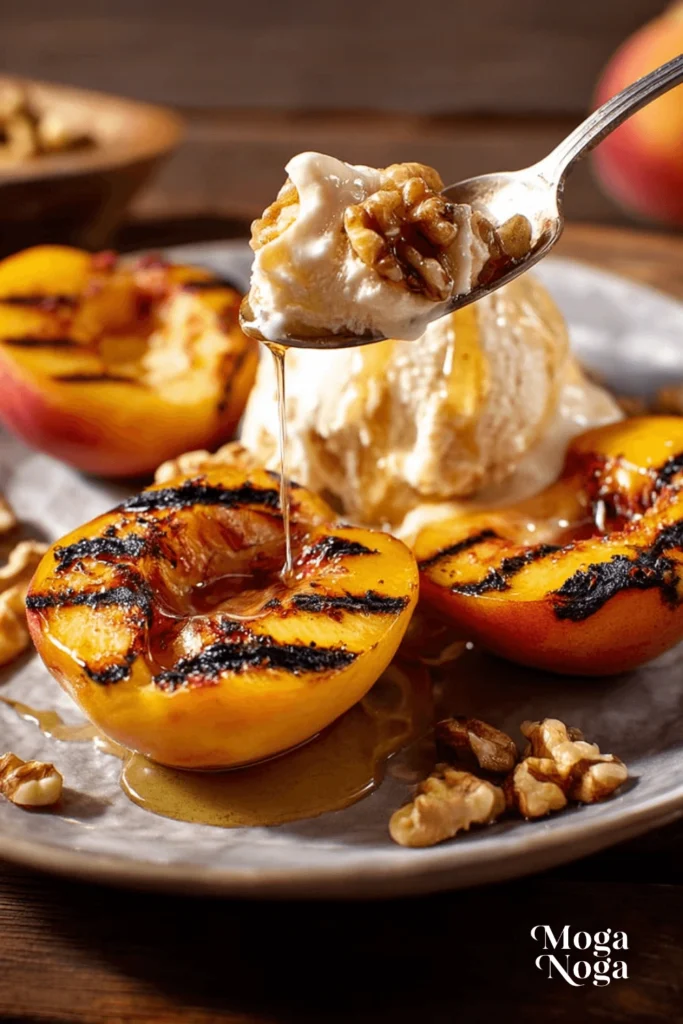 Grilled Peaches and Cream-1