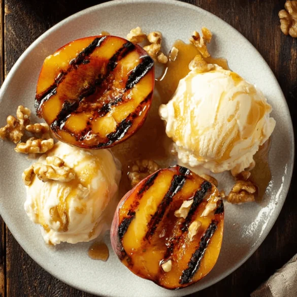 Grilled Peaches and Cream