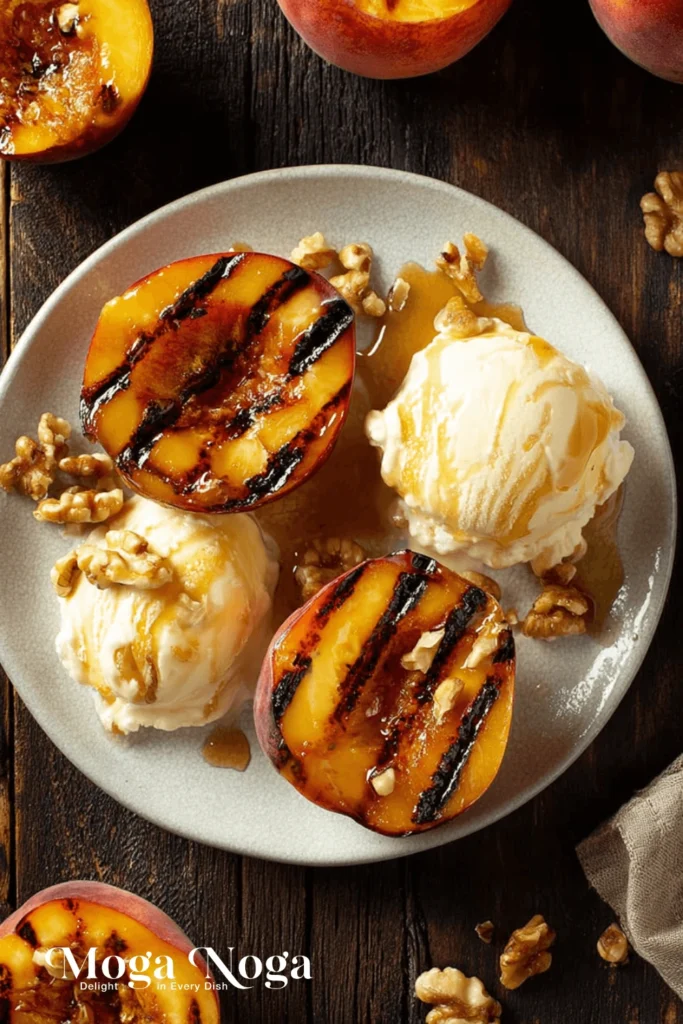 Grilled Peaches and Cream