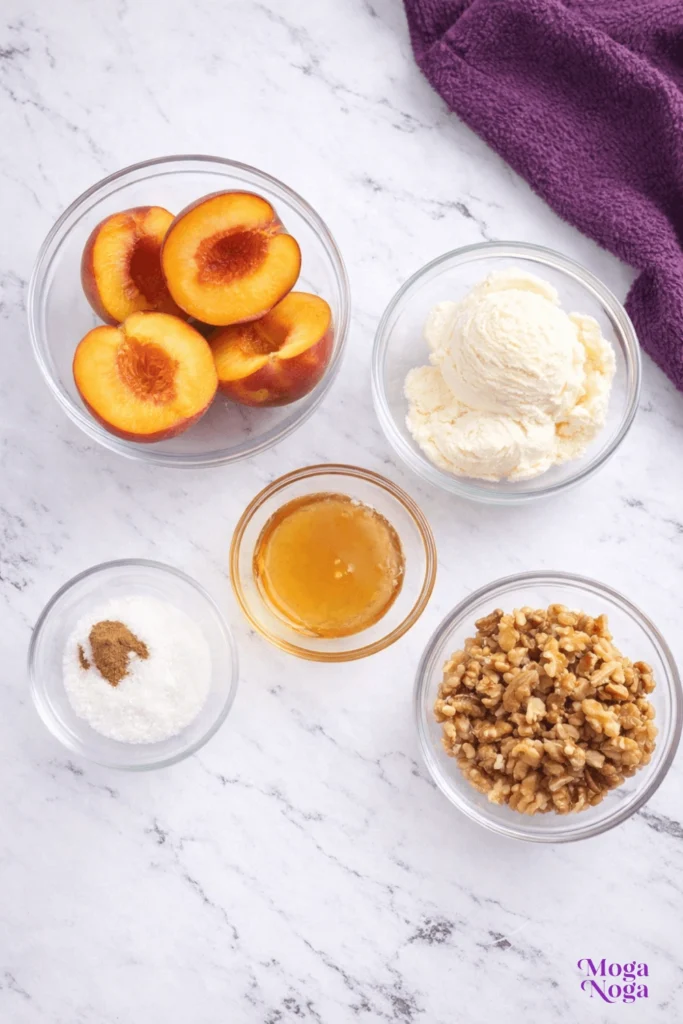 Grilled Peaches and Cream-Ingredients