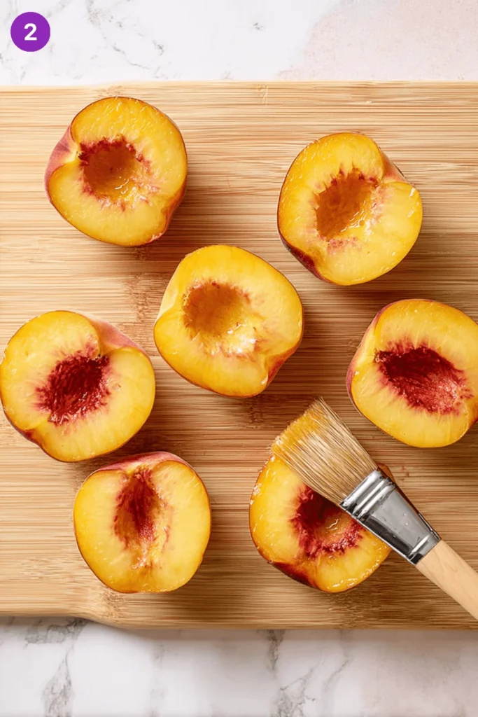Grilled Peaches and Cream-Steps2