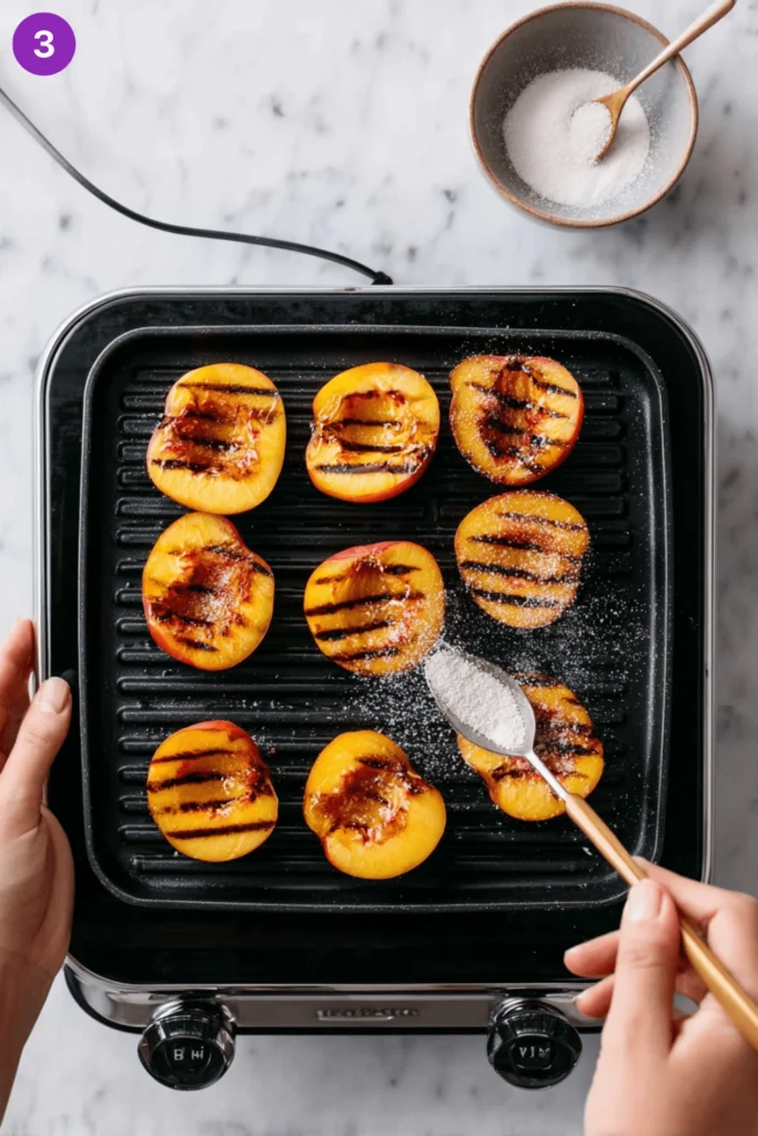 Grilled Peaches and Cream-Steps3