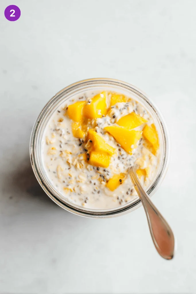 Mango Overnight Oats-steps1