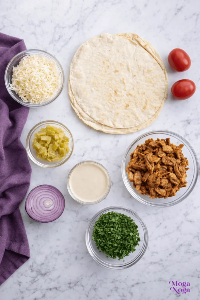 Shawarma Pizza-Ingredients