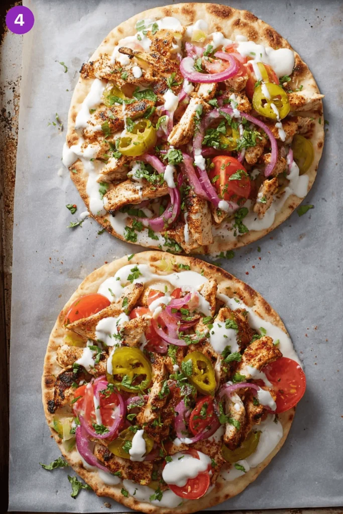 Shawarma Pizza-Steps3