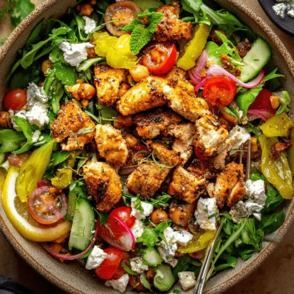 Sheet Pan Greek Chicken and Chickpea Salad