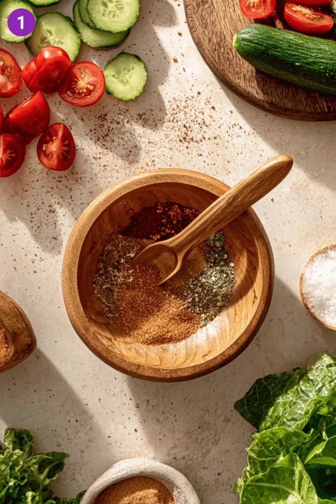 Sheet Pan Greek Chicken and Chickpea Salad-Steps1