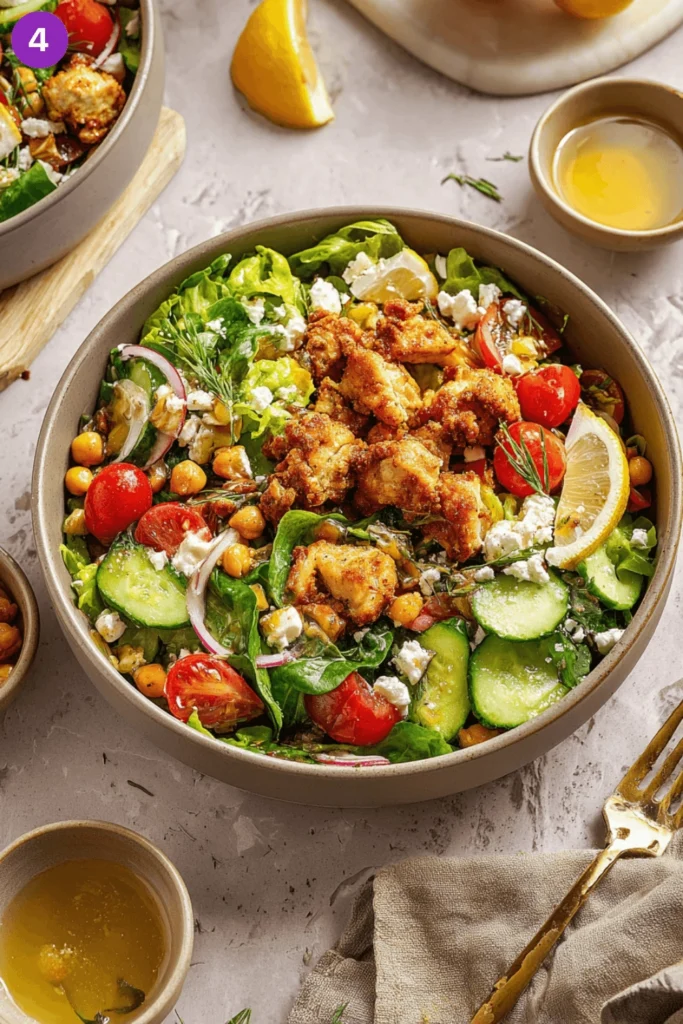 Sheet Pan Greek Chicken and Chickpea Salad-Steps4