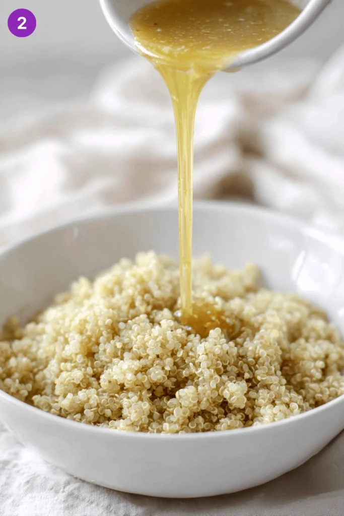 Strawberry Burrata Quinoa Salad with Pistachios-Steps2