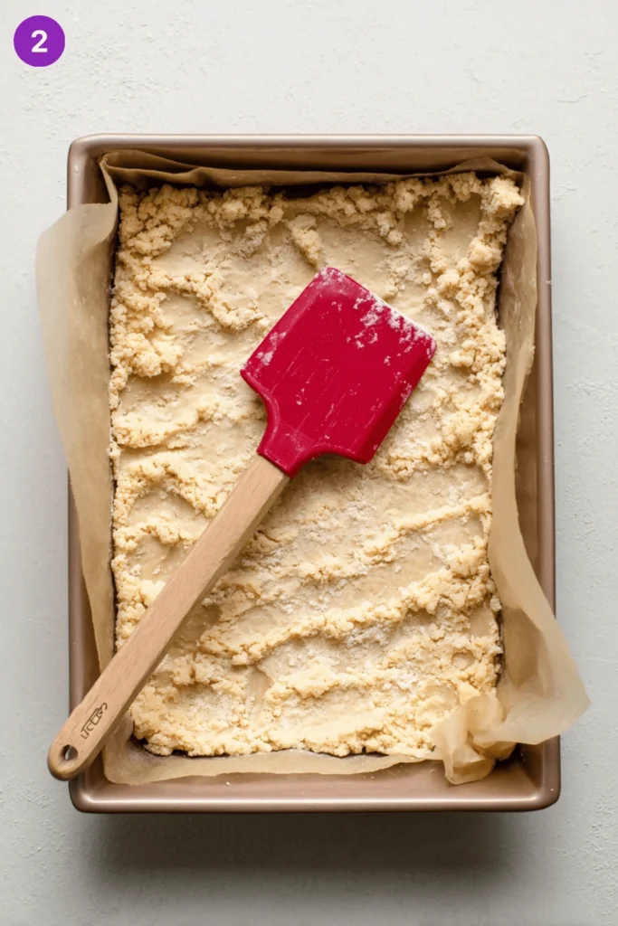 Strawberry Rhubarb Crumb Bars-steps1