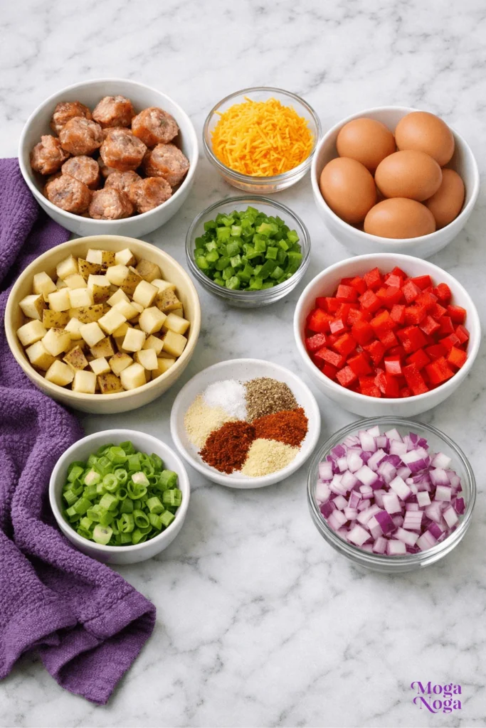 sheet pan sausage breakfast hash-Ingredients