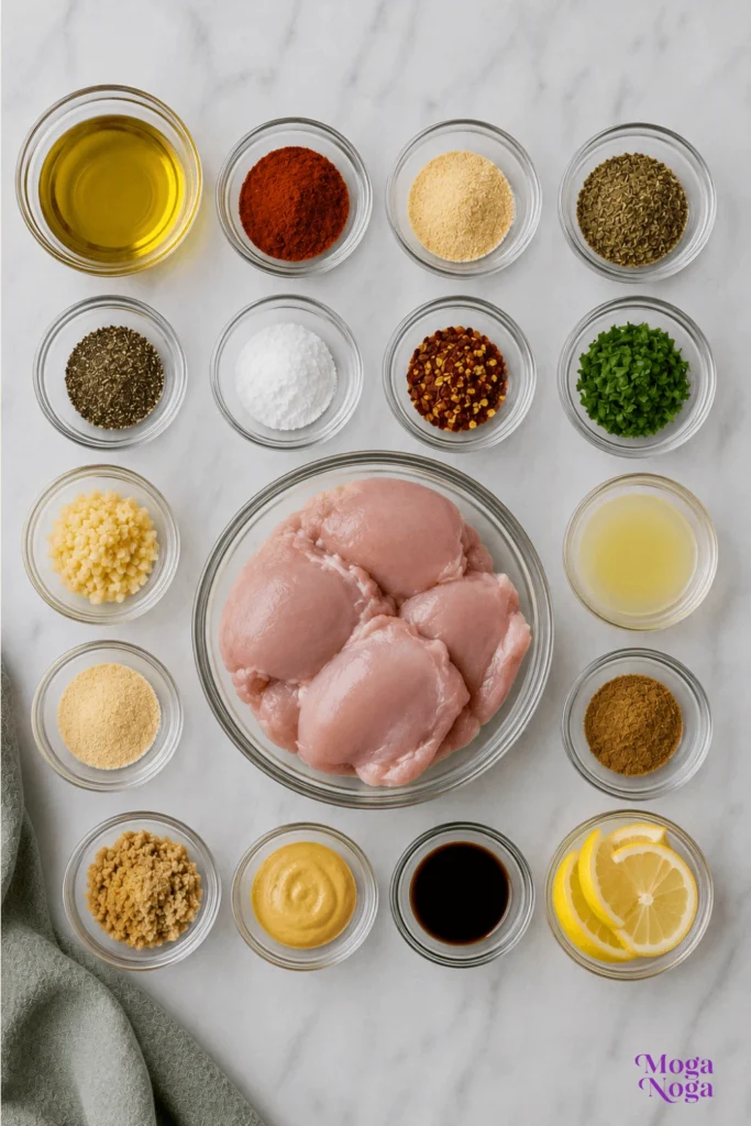 Air Fryer Boneless Skinless Chicken Thighs Recipe-Ingredients