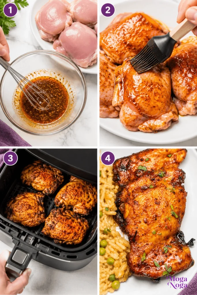 Air Fryer Boneless Skinless Chicken Thighs Recipe-Instructions