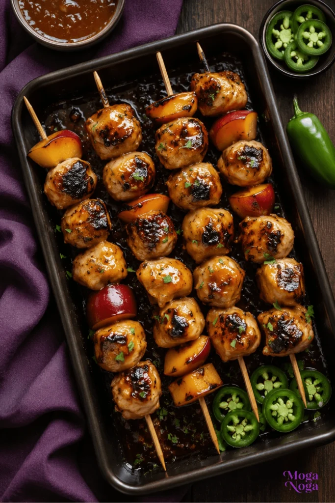 Jalapeno Peach Chicken Skewers-1