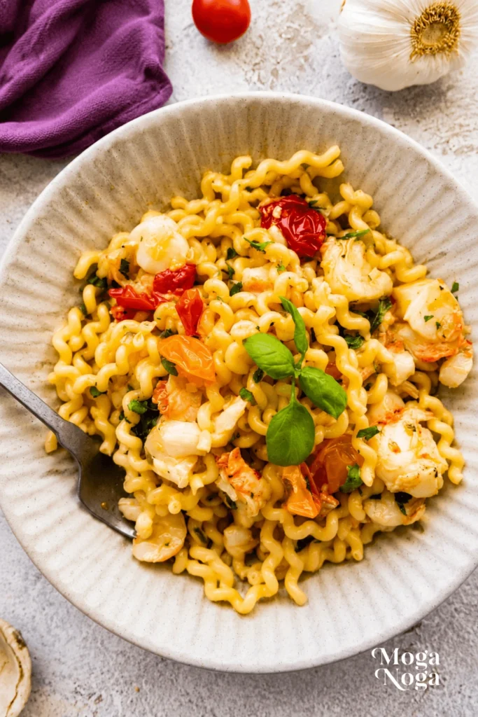 Lobster Pasta Recipe (with tomatoes and garlic)-1