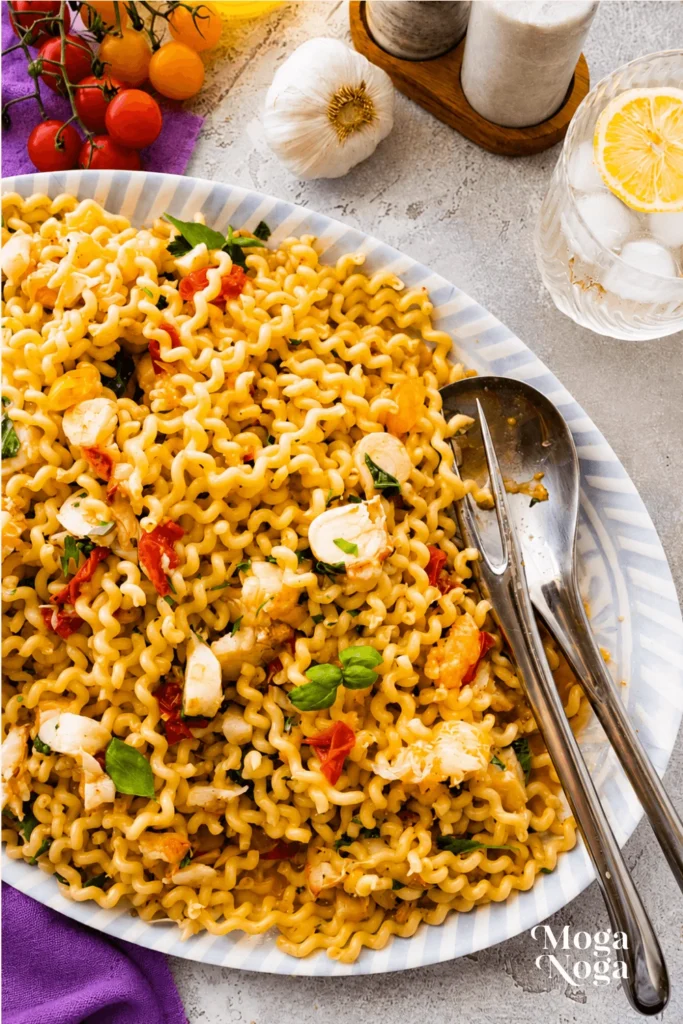 Lobster Pasta Recipe (with tomatoes and garlic)-2