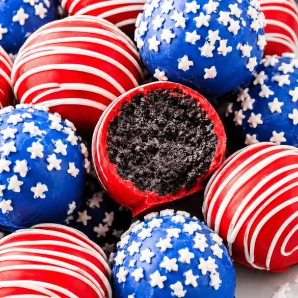 Patriotic Oreo Balls