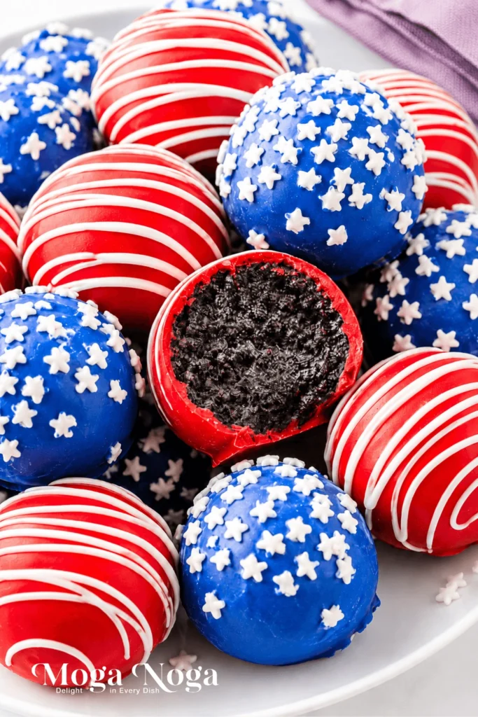 Patriotic Oreo Balls