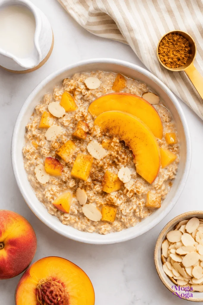 Peaches and Cream Oatmeal-1