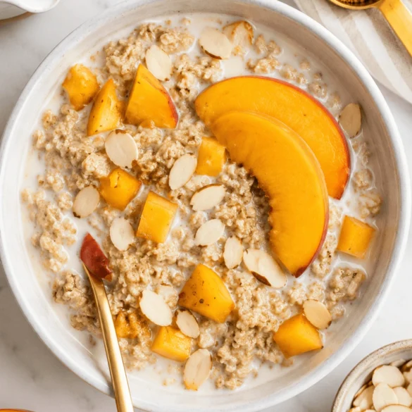 Peaches and Cream Oatmeal