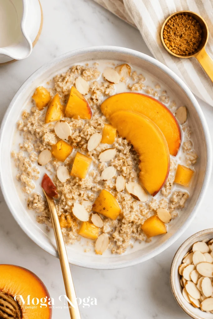 Peaches and Cream Oatmeal